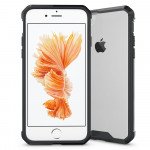 Wholesale iPhone 7 Air Hybrid Clear Case (Black)